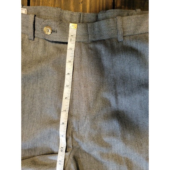 Peter Millar Mens Sz 34Wx31L Wool Bamboo Blend Dress Slacks Gray Pants Trousers - Picture 7 of 10
